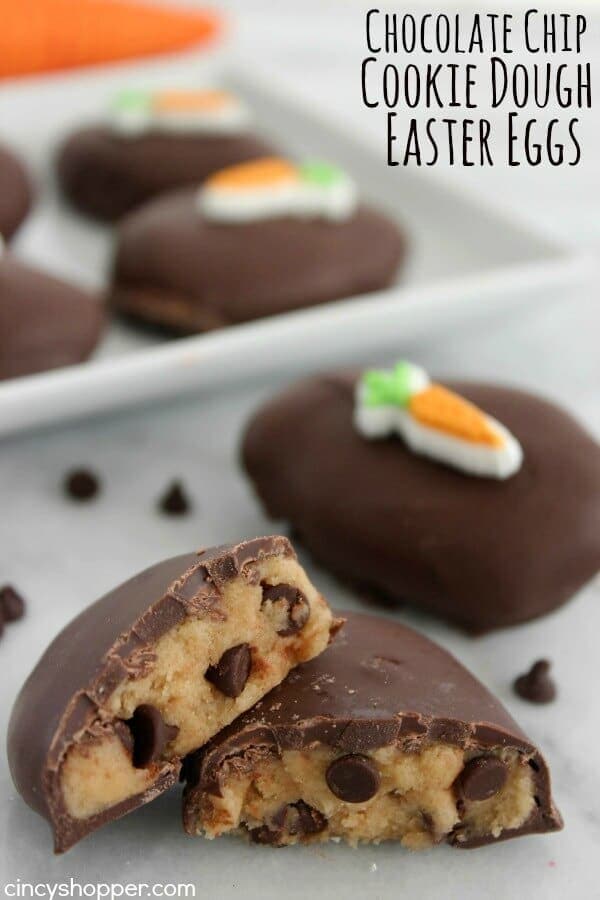 Chocolate Chip Cookie Dough Easter Eggs - Cincy Shopper - Easter Treats featured on Kenarry.com