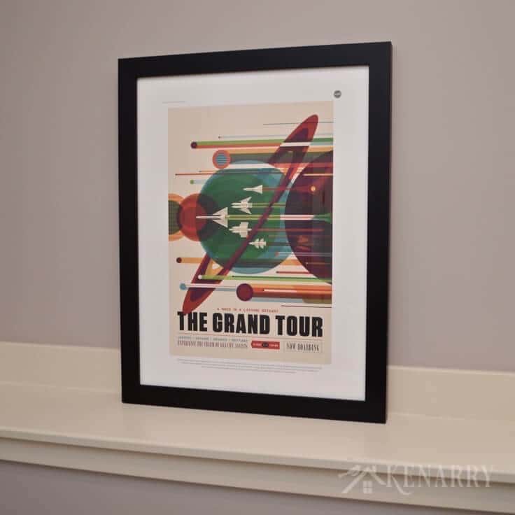 These NASA Posters are so cool! You can download them for free and then print for your own personal use through online services like Minted. They are a great idea to inspire home decor for a boys outer space bedroom.