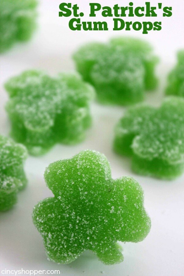 St. Patrick's Day Gum Drops Recipe - Cincy Shopper - St. Patrick's Day Treats featured on Kenarry.com