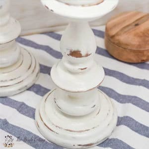 The Birch Cottage shares how to give new life to old candlesticks with a little bit of chalk paint magic!