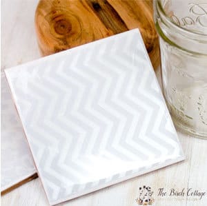 Follow this easy tutorial for DIY Coasters from ceramic tiles by The Birch Cottage.