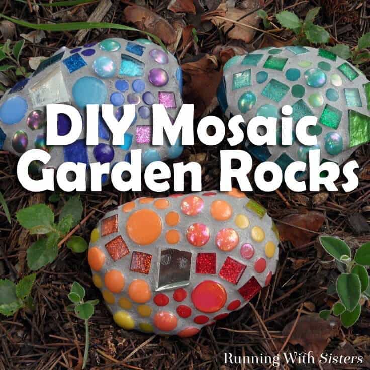 Make mosaic garden rocks to add a pop of color to the garden. We'll show you how to glue the tiles and mix the grout. A great DIY mosaic project for anyone!
