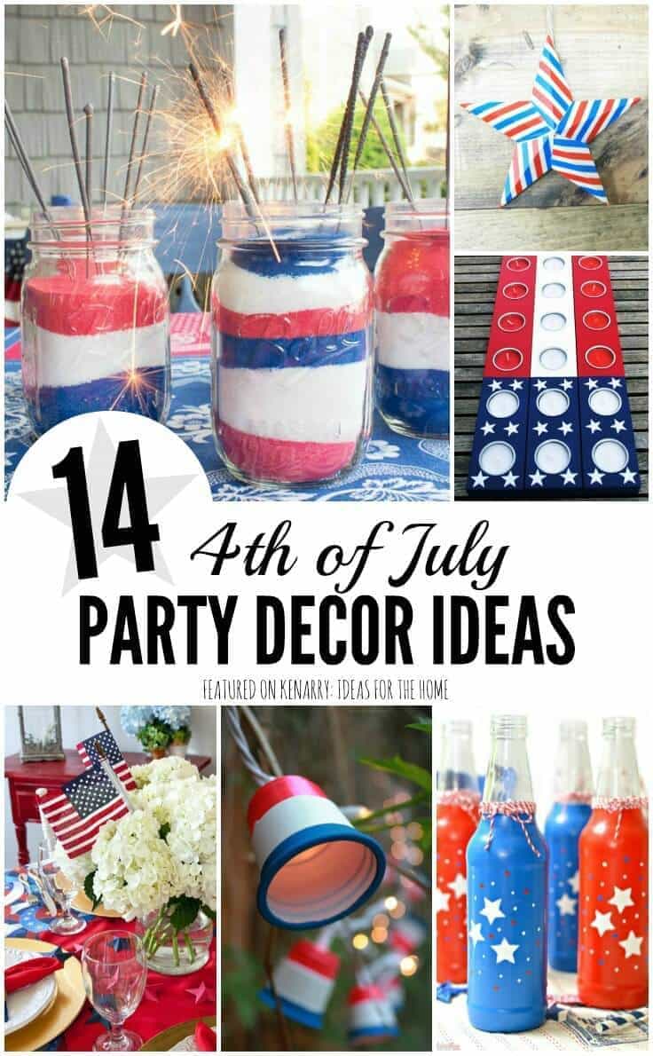 Wow! So many great 4th of July party ideas. These will be great decorations for a red, white and blue backyard barbecue or picnic for Independence Day -- and Memorial Day and Labor Day too!