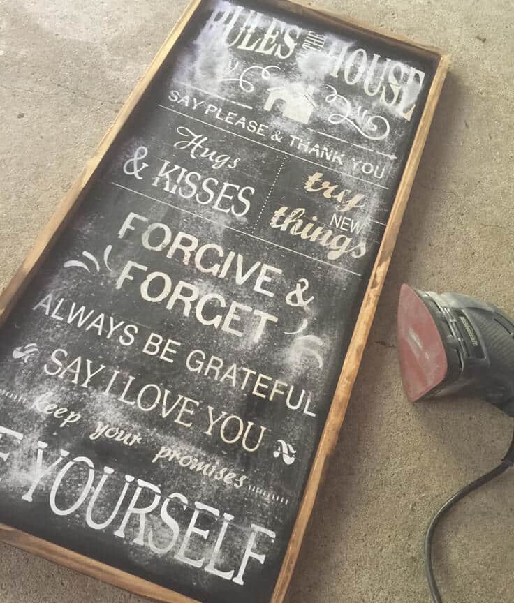how to make a wood sign with inspirational type