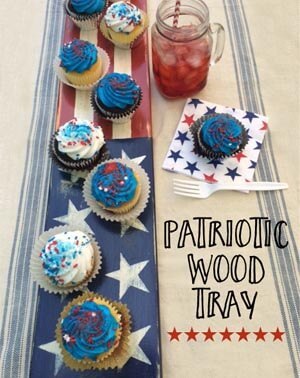 how to make a patriotic wood tray