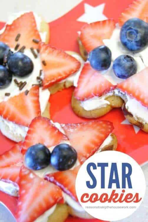 Star Cookies – Reasons to Skip the Housework - Patriotic Treats for 4th of July featured on Kenarry.com