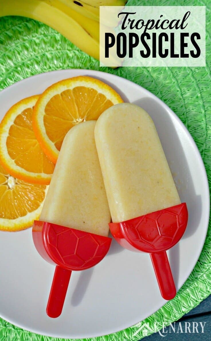 How to make tropical popsicles out of fresh fruit