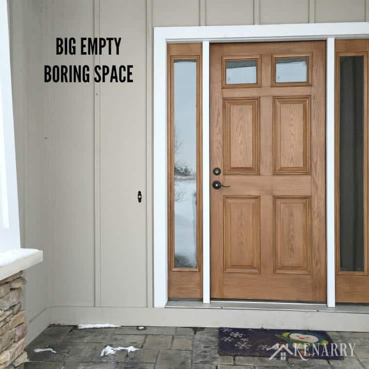 Outdoor Decor - Big Empty Boring Space by Front Door
