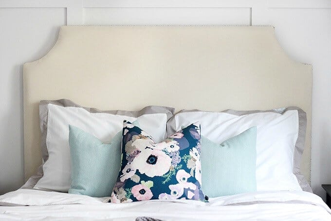 DIY Upholstered Headboard – Just a Girl and Her Blog - DIY Headboard Tutorials and Ideas featured on Kenarry.com
