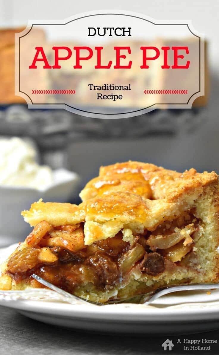Appeltaart - a popular and super delicious traditional recipe for 'Dutch Apple Pie'