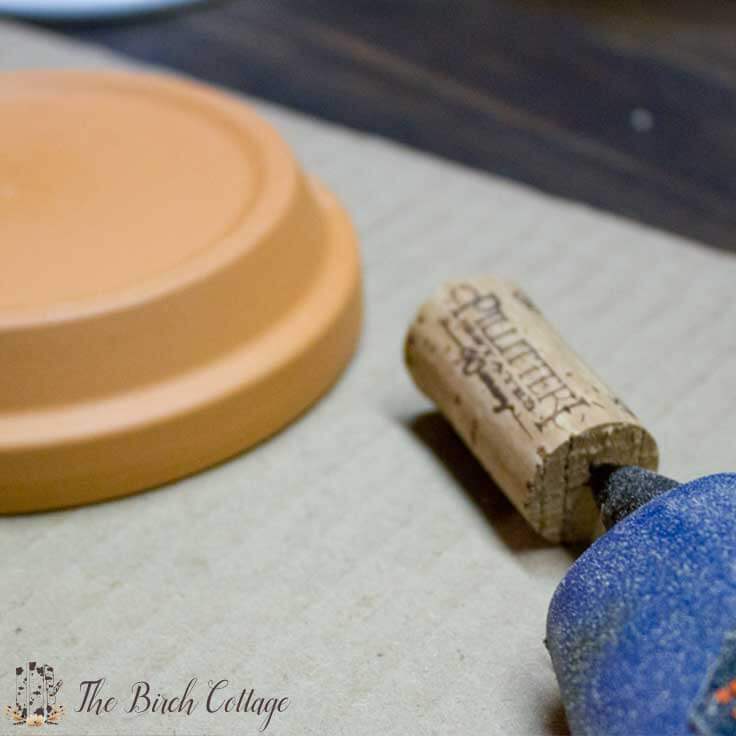 How to make Pumpkin Candy Dishes from Terra Cotta Pots by The Birch Cottage