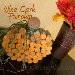 Wine Cork Pumpkin Decor by Trish Sutton