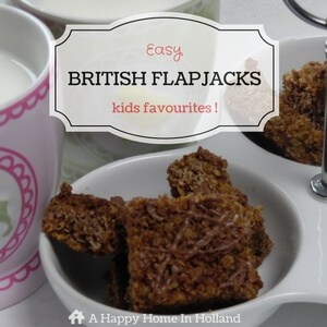 British Flapjacks Recipe - Yummy Traybake Recipe Made From Oatflakes & Syrup