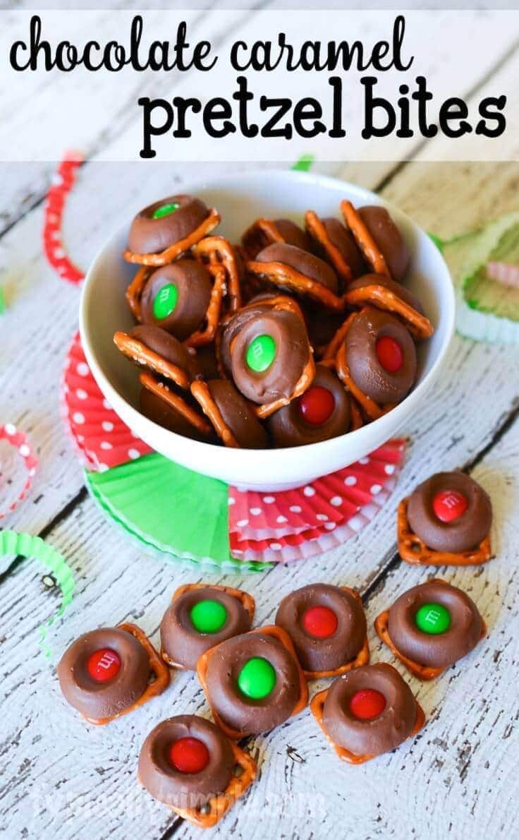 These chocolate caramel pretzel bites are so simple to make and so delicious to eat! 