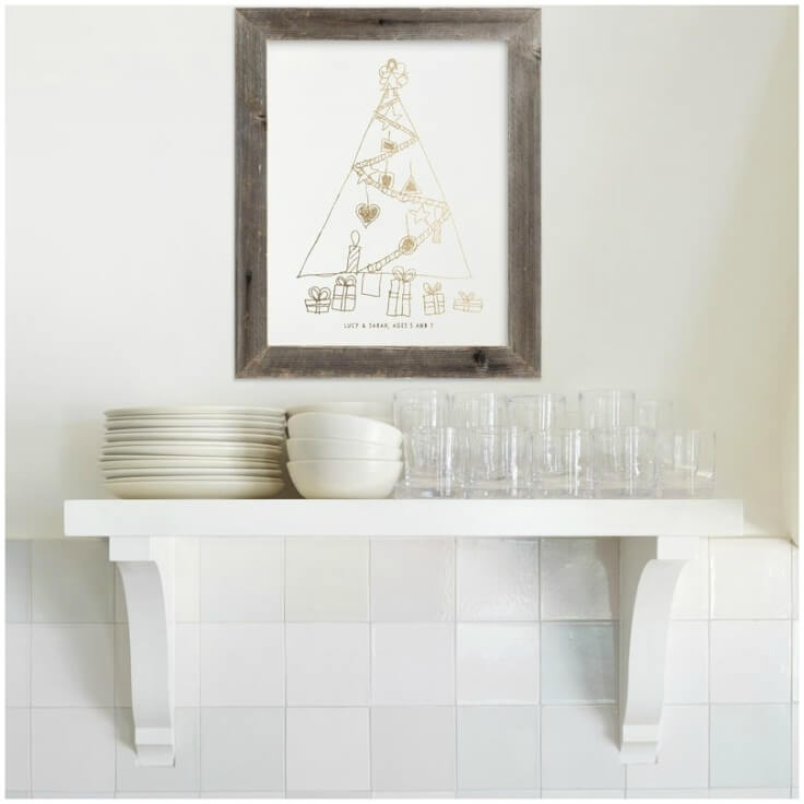 Your Drawing As Foil Art Print at Minted