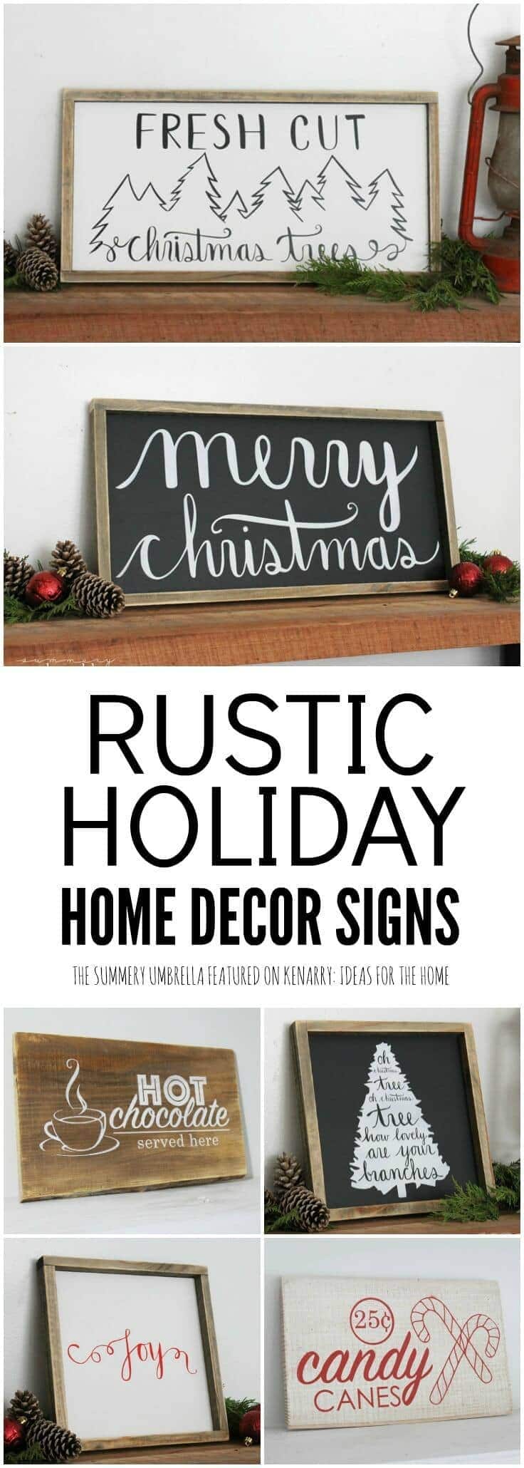 These holiday home decor signs would be perfect to hang on your walls to decorate your home for Christmas or winter.