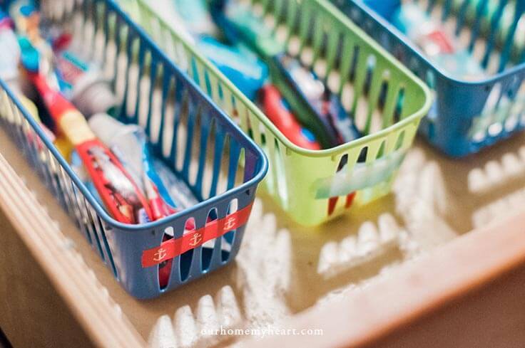 How to Organize Toothbrushes in Your Kid's Bathroom