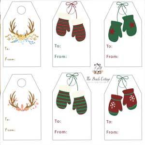Free Printable Christmas Gift Tags from The Birch Cottage