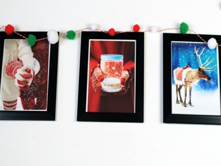 Upcycled Christmas Cards to Framed Wall Art - The Southern Couture featured on Kenarry.com