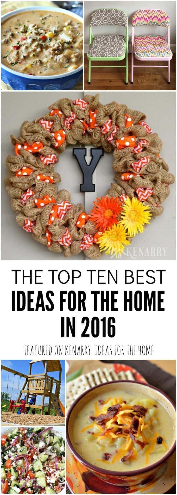 Wow! These were the top 10 recipes, crafts, home decor and DIY projects in 2016. I can't wait to try these popular ideas for the home.