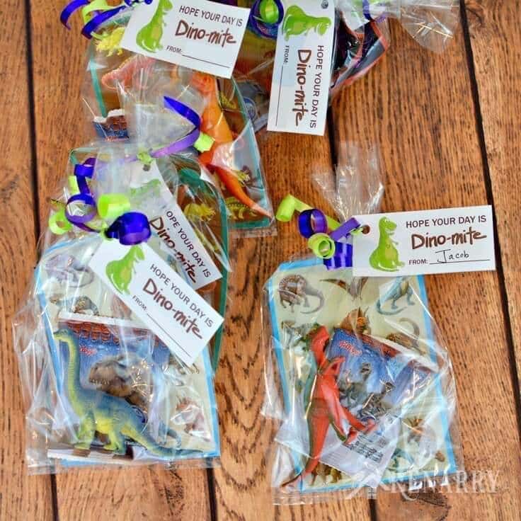 Dinosaur Party Favors: Free Printable Treat Tag for Birthday or