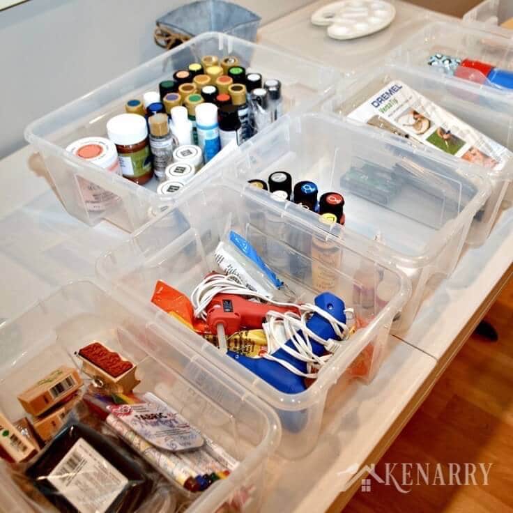 Is your craft room out of control? These easy and creative ideas for craft room organization will help you tackle the chaos this weekend!