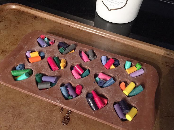 How to make homemade heart shaped crayons