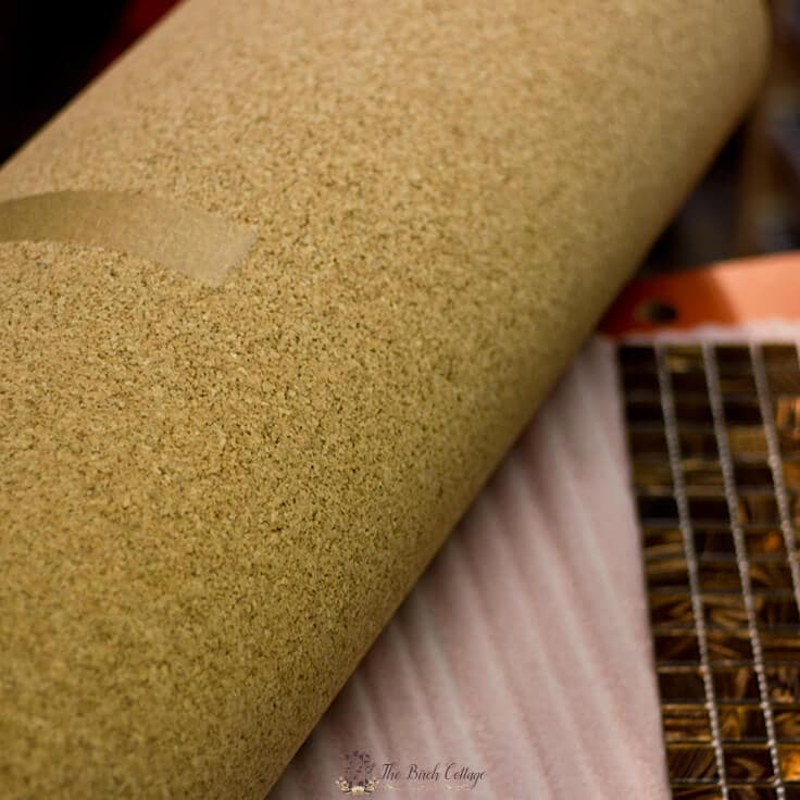 A roll of cork that you can use to make homemade placemats