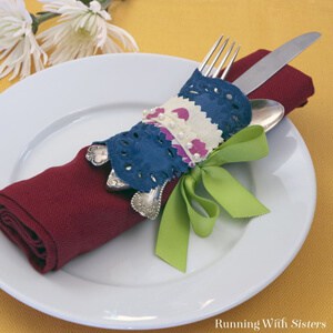 Create no sew projects from a dishtowel.