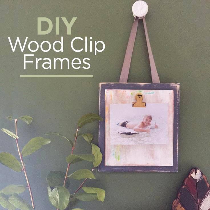 DIY wood clip frames