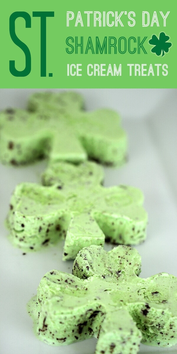 Make Cute Shamrock Shaped Ice Cream Treats – Cutefetti Day Desserts featured on Kenarry.com