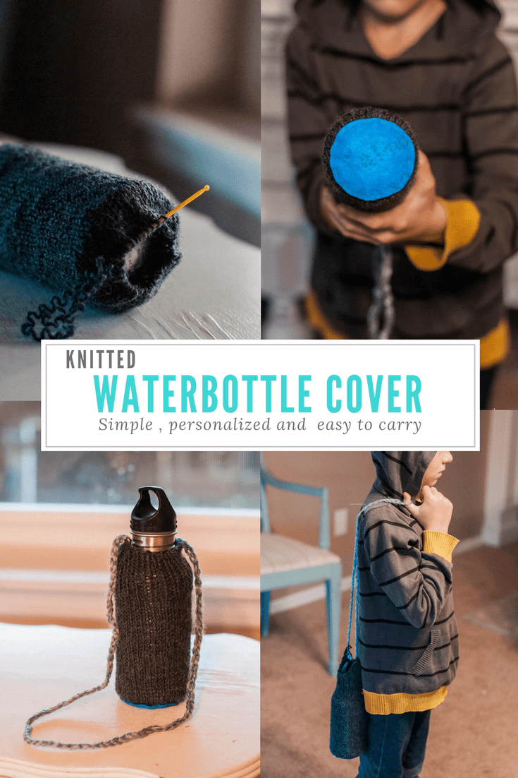 Simple, personalized, and easy to carry water bottle for the school day.