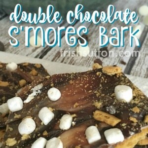 Double Chocolate S'mores Bark; Indoor Recipe, TrishSutton.com