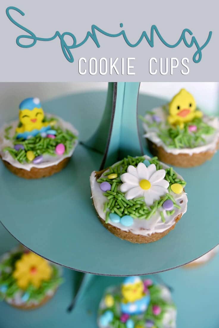 Spring Cookie Cups - Whimsy & Hope - Easter Desserts featured on Kenarry.com