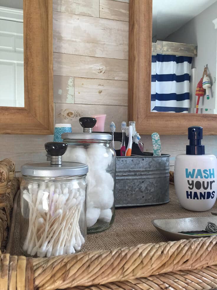 DIY Bathroom Storage Jars