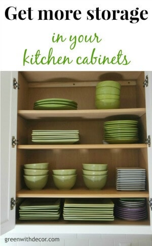 Get more storage in your kitchen cabinets