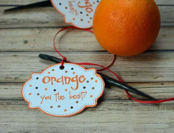 Orange You the Best Teacher Appreciation Day Free Printable – Growing Up Gabel - Teacher Gift Ideas featured on Kenarry.com