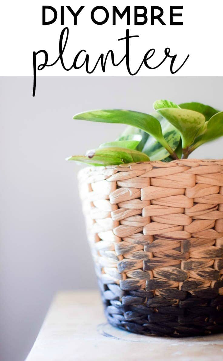 IKEA Hack: Transform an IKEA planter into a DIY ombre planter full of industrial charm.