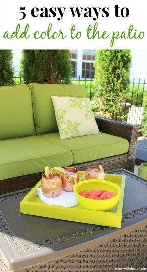 how to add color to a patio