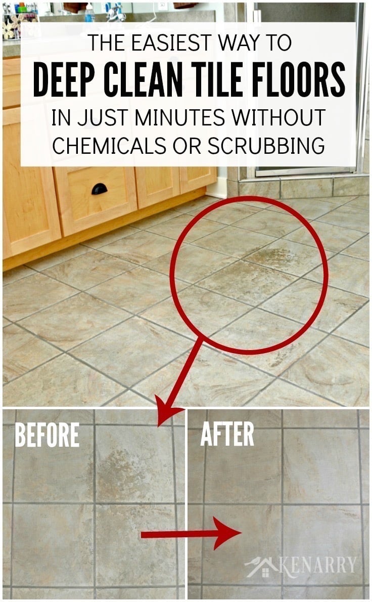 Clean Tile Floors Easily Without, What To Clean Porcelain Tile Floors With