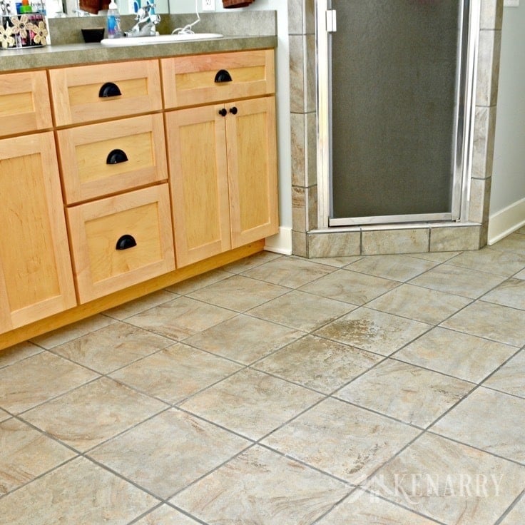 Wow! I love this easy idea for how to clean tile floors quickly and easily. Who knew you could get ceramic tiles deeply clean without chemicals or scrubbing on your hands and knees?