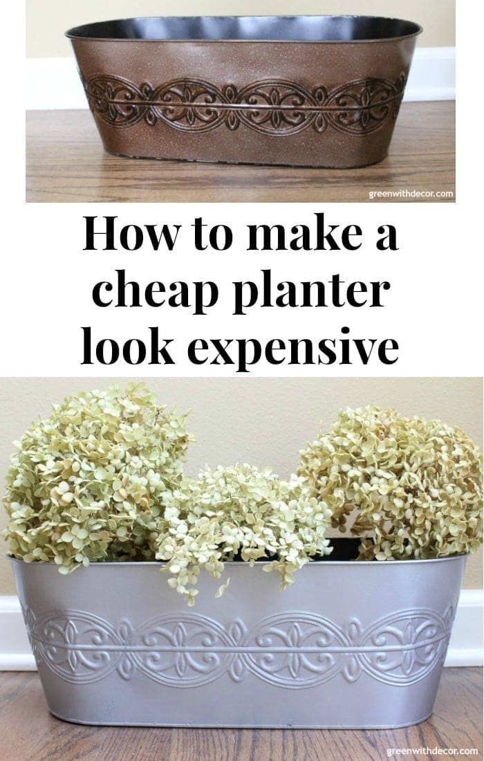 How to make a cheap planter look expensive
