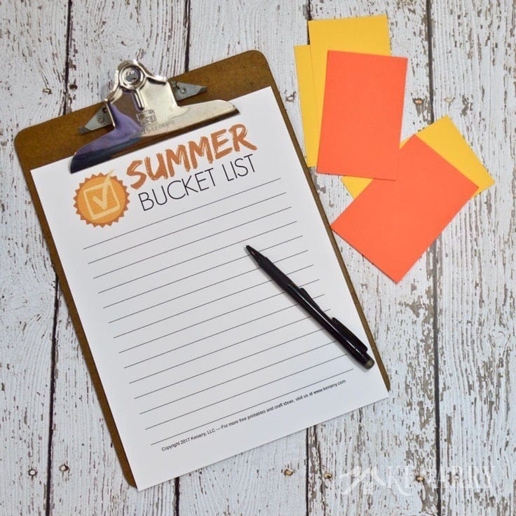 Plan the best summer ever with your kids using these easy summer bucket list ideas, a free printable calendar and other tools to help organize fun and activities the whole family can enjoy.