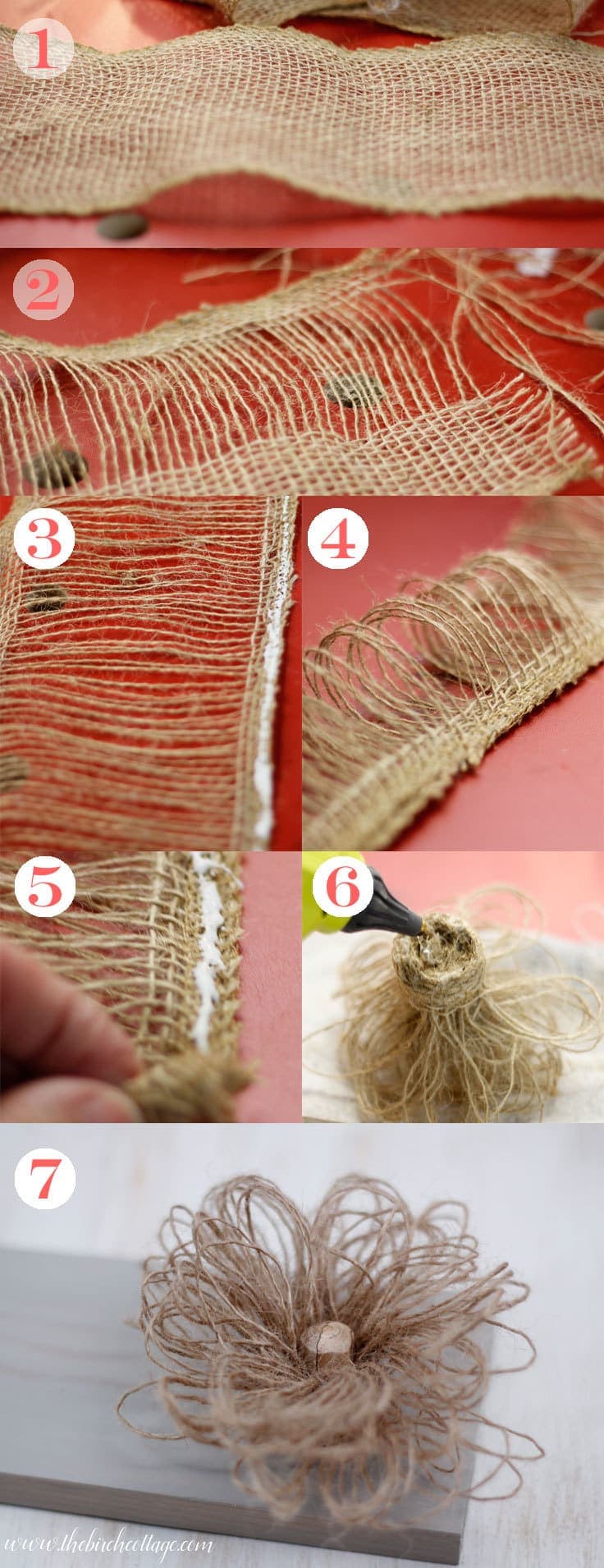 Easy to Make Burlap Flowers/How to Make Easy Burlap Flowers/Easy Craft 