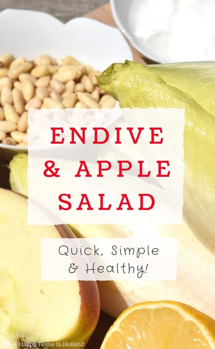 Endive And Apple Salad Recipe - quick, easy and super healthy too!