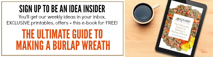In this ultimate guide, you'll learn how to make a burlap wreath with ribbon for your home. The FREE eBook includes easy step-by-step instructions plus inspiring craft and decor ideas to make wreaths for fall, Christmas, Easter and other holidays.