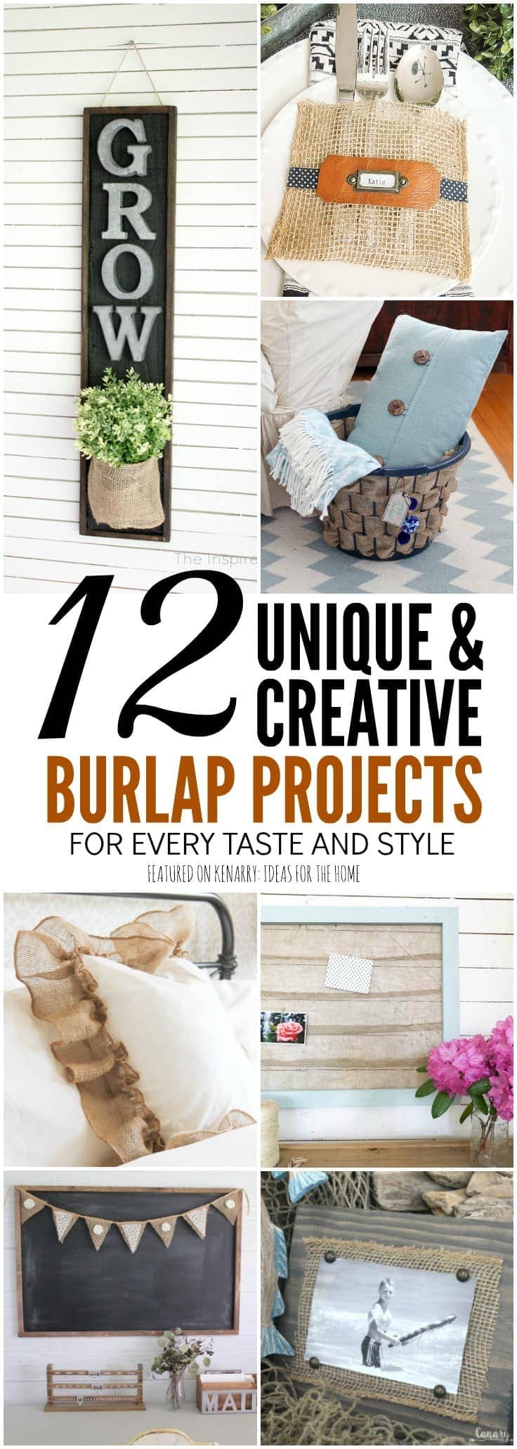 Burlap craft projects are easy to make and can be customized to fit any style or home decor. Rustic farmhouse style | Modern boho style | Classic country style | Burlap ribbon | Burlap ideas | Burlap crafts | Burlap decor