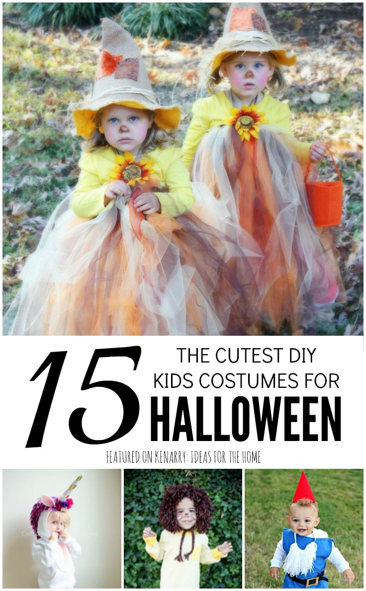 These 15 ideas for DIY kids Halloween costumes are the cutest on the planet! You can easily create an adorable homemade Halloween costume for your child this year.