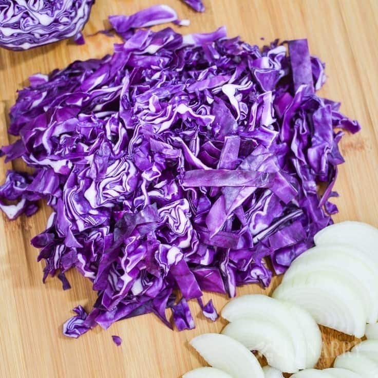 Chopped red cabbage and onions get sautéed together for a delicious side dish recipe. If you love cabbage, you've got to try this Southwest Sautéed Red Cabbage recipe for dinner.