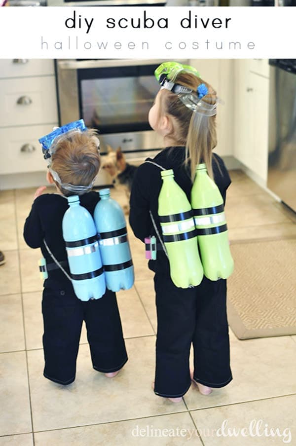 DIY Scuba Diver Costume – Delineate Your Dwelling - Halloween Costumes: The 15 Cutest Ideas for Kids featured on Kenarry.com 